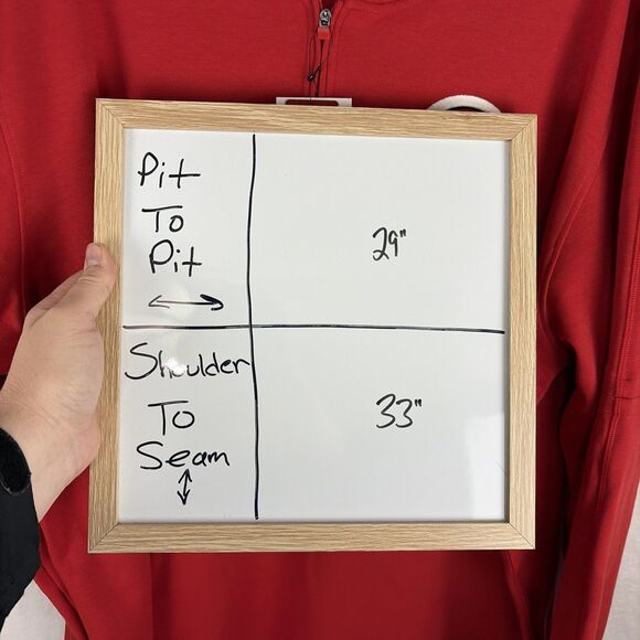 2025 Cincinnati Reds Nike Team Issued Quarter Zip Pullover Size 3XL Red NWT - Picture 6 of 6